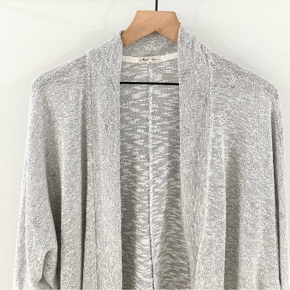 Mododoc 3/4 Sleeve Open Front Cardigan Gray Size Medium - Picture 4 of 5